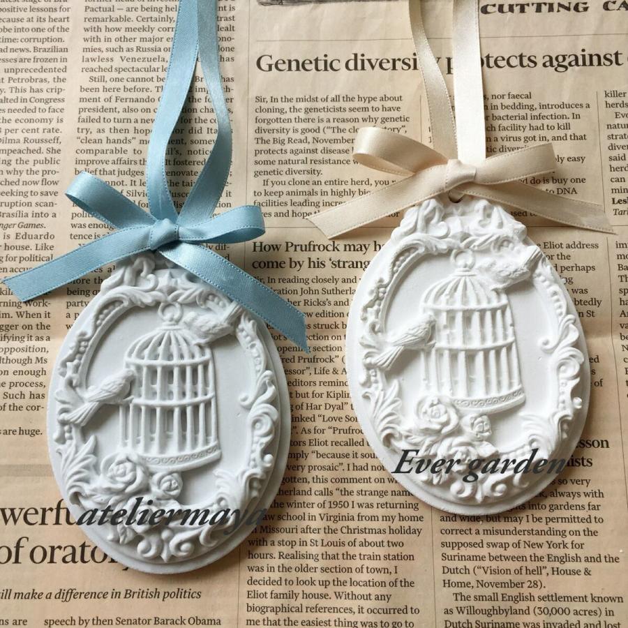 アロマストーン鳥かごサシェ アロマストーン(鳥かご)&アロマワックスサシェ | Leaflower's