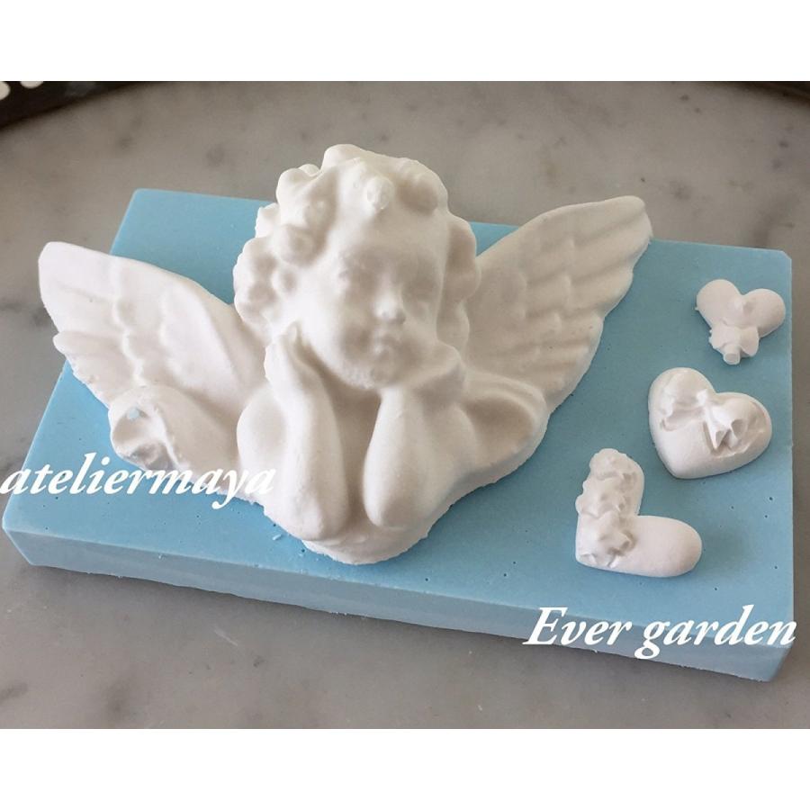 天使 ほおずえ エンジェル 妖精 シリコンモールド アロマハイストーン