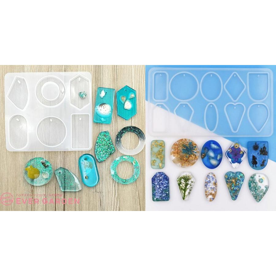 レジン ２枚セット 16種類 シリコンモールド レジン Uvレジン エポキシ樹脂 アロマストーン 手作り 石鹸 キャンドル 樹脂 粘土 オルゴナイト 7w 42dn 6vfq ハンドメイド専門店 Evergarden 通販 Yahoo ショッピング