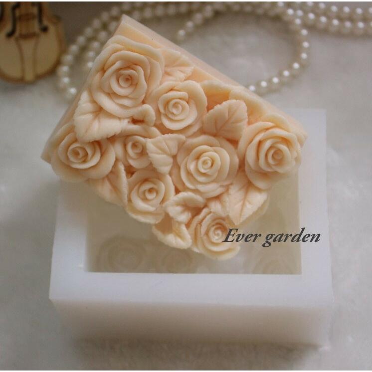 たくさんの バラ 長方形 薔薇 花 シリコンモールド アロマハイストーン 手作り 石鹸 樹脂 粘土 レジン J8ro 6lv5 ハンドメイド専門店 Evergarden 通販 Yahoo ショッピング