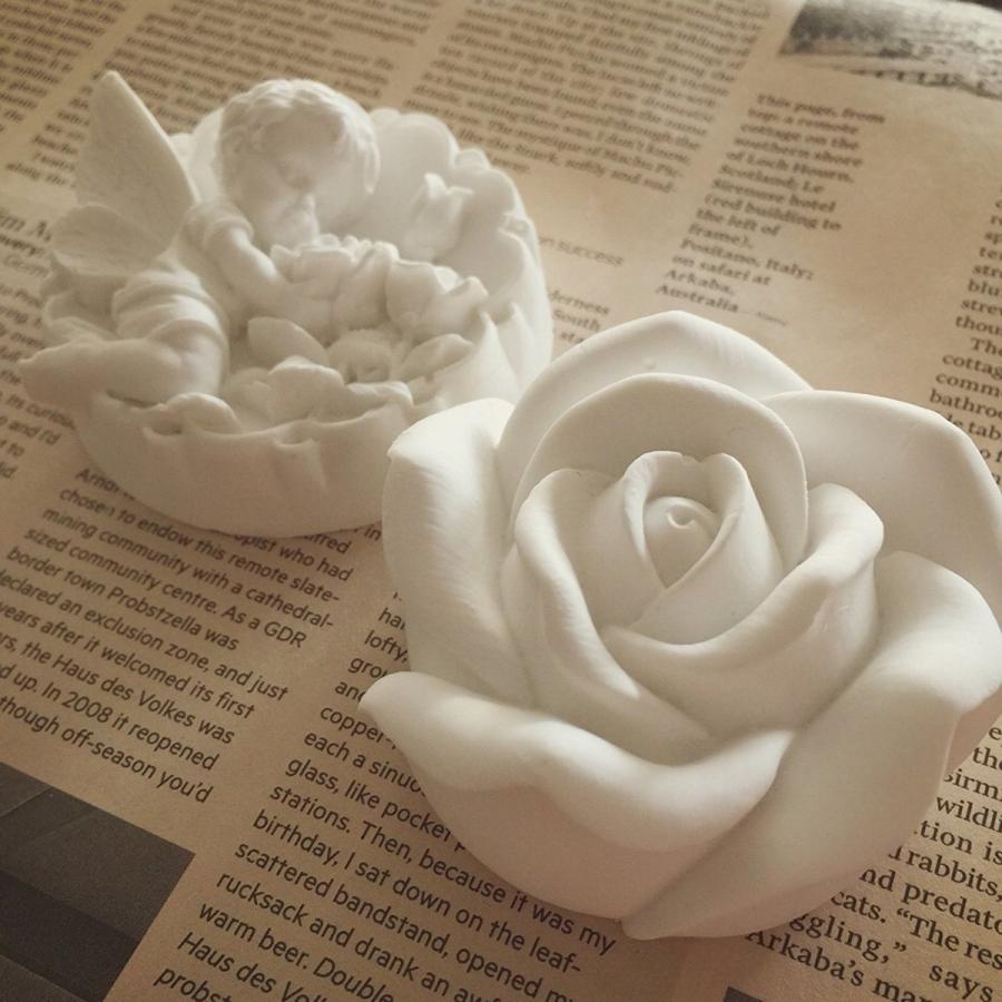 アロマストーン薔薇サシェ&天使の押しピン付き アロマストーン薔薇サシェ&天使の押しピン付き
