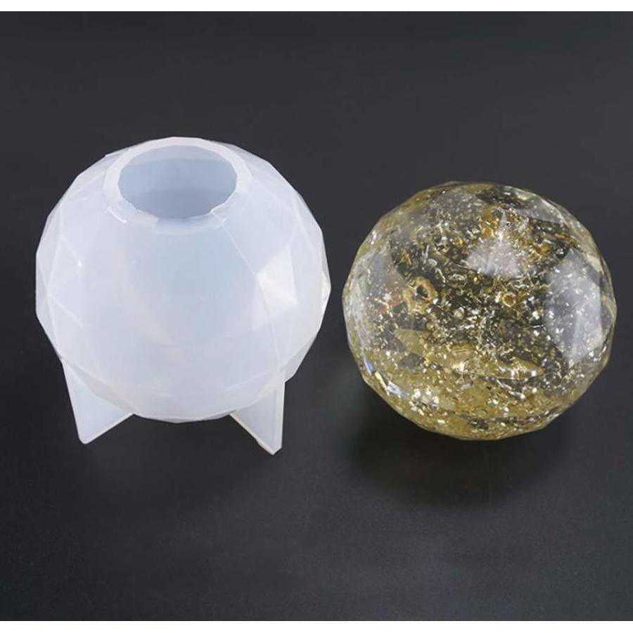 オルゴナイト 多面 球体 ダイヤモンド 宝石 シリコンモールド