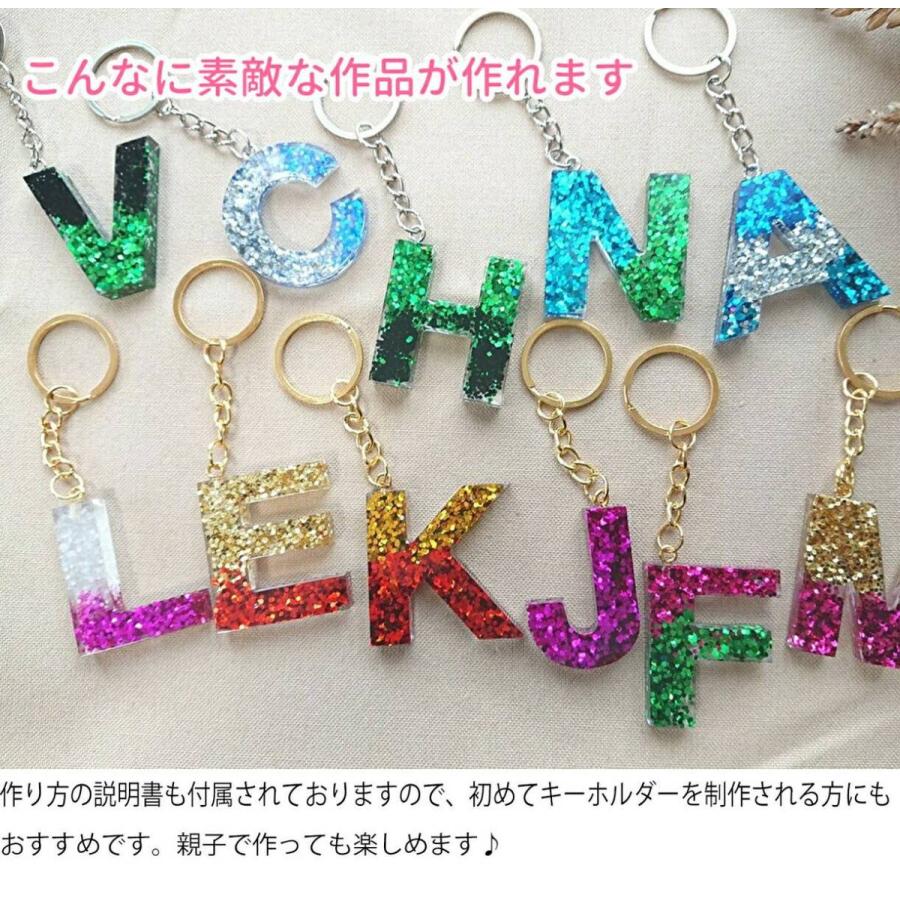 セミオーダー】型から選べる☆シェイカーレジンキーホルダー 名