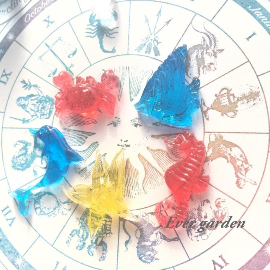 海 の仲間たち レジン イルカ 貝 カニ ヒトデ 魚 シリコン