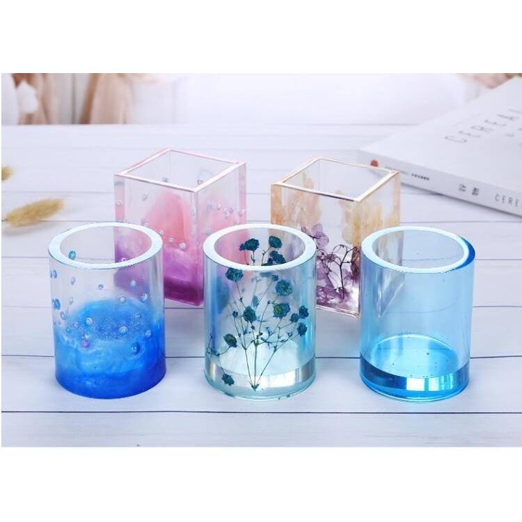 レジン 小物入れ 正方形 長方形 丸 円柱 シリコンモールド レジン 小物入れ 正方形 長方形 丸 円柱 シリコンモールド