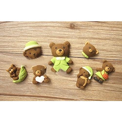 チェリーケーキとテディベアさん ハンドメイド 海外作家様 置物 ハンドメイド 熊 かわいい熊さん シリコンモールド 熊 クマ ベアー 手作り 石鹸