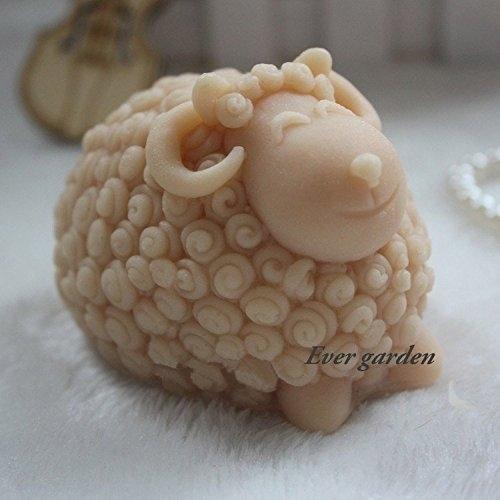 笑顔 の 羊 ひつじ 動物 シリコンモールド レジン アロマハイストーン