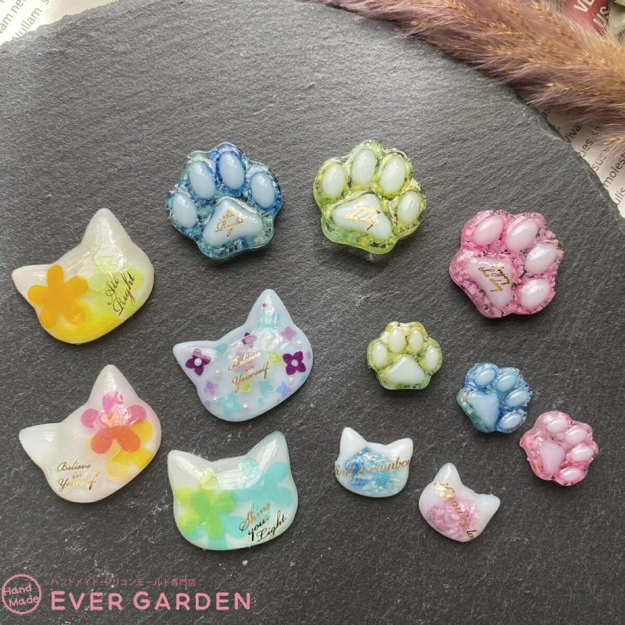 猫 ネコ シリコンモールド 5種類 レジン アクセサリー パーツ 猫 ネコ シリコンモールド 5種類 レジン アクセサリー パーツ