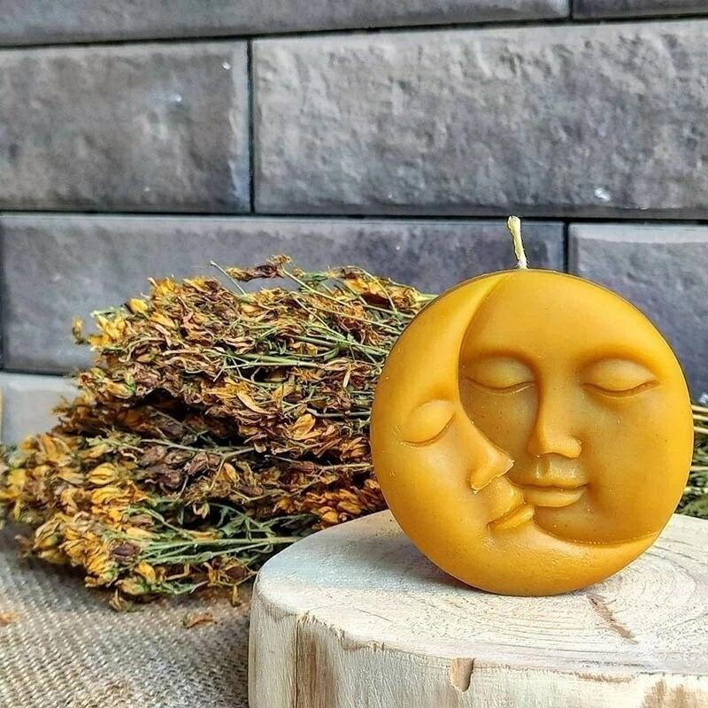 月 人 顔 シリコンモールド 型 抜き型 手作り 石鹸 レジン 樹脂 粘土