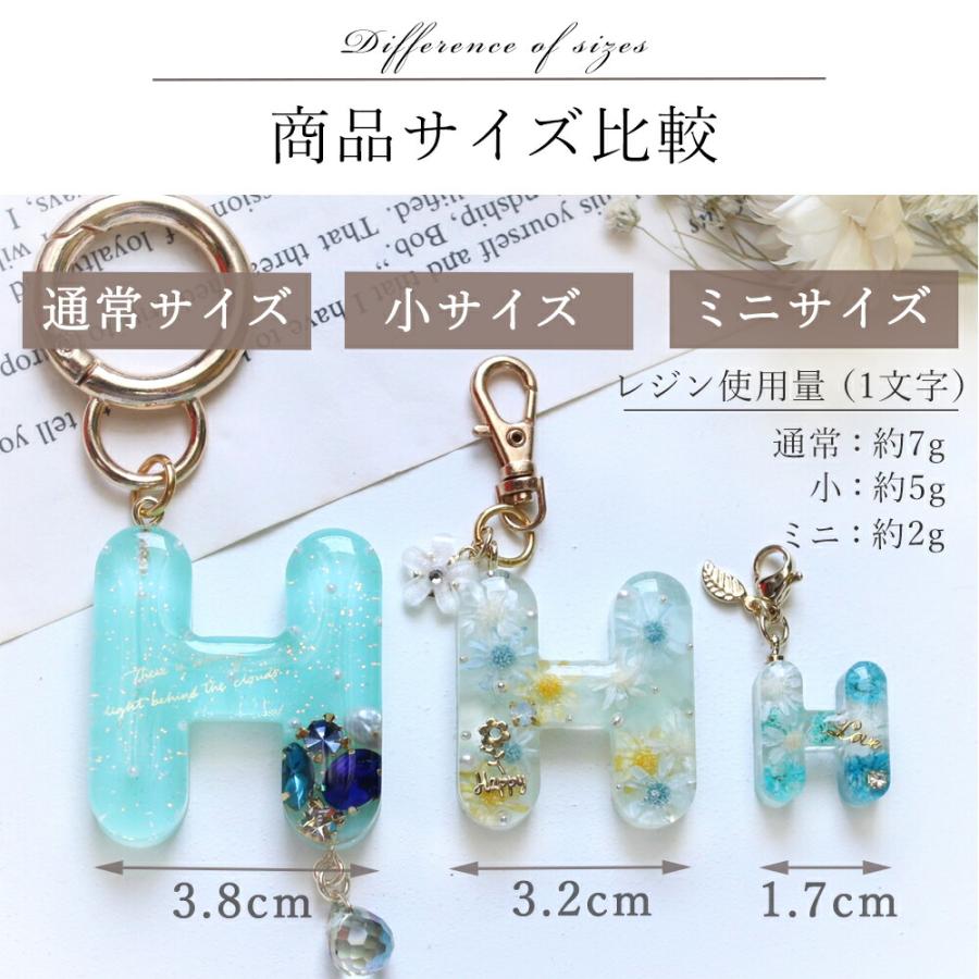 正面タイプ 小サイズ 丸文字 アルファベット シリコンモールド 鏡面