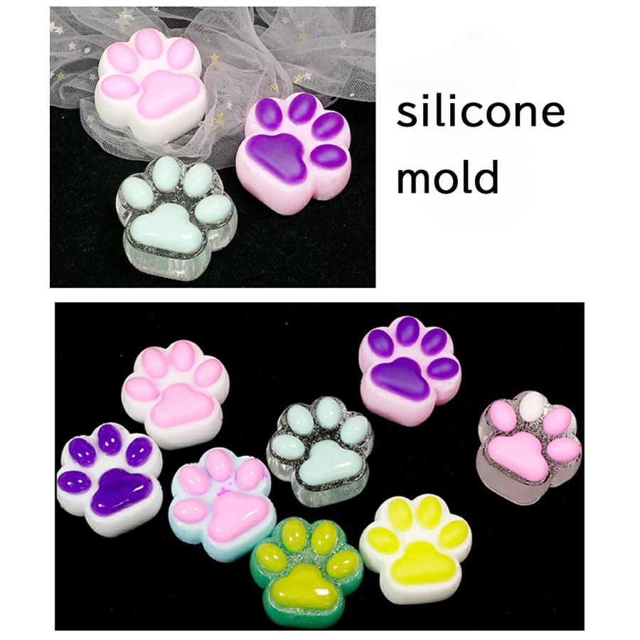 肉球 猫 シリコンモールド レジン アロマストーン 石膏 手作り 石鹸