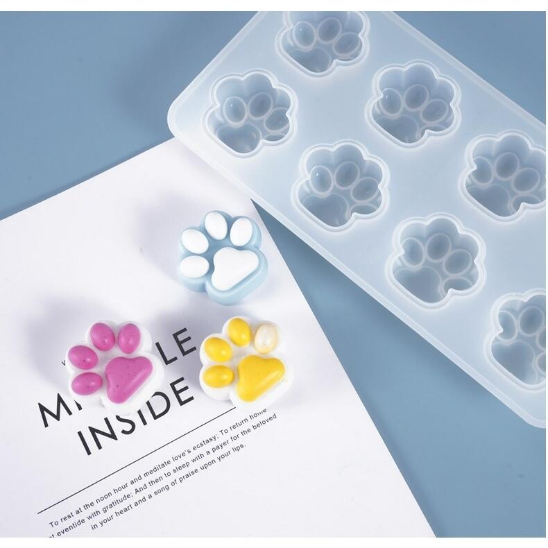 肉球 猫 シリコンモールド レジン アロマストーン 石膏 手作り 石鹸