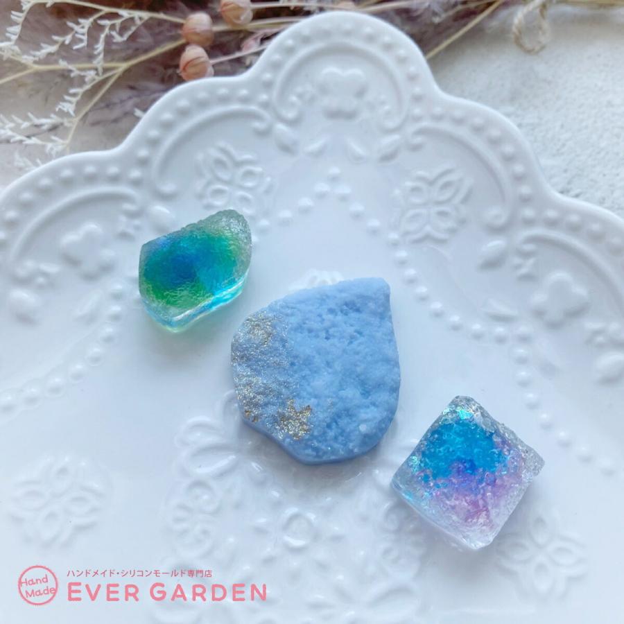シリコンモールド 鉱石 22個 アゲートスライス レジン アクセサリー