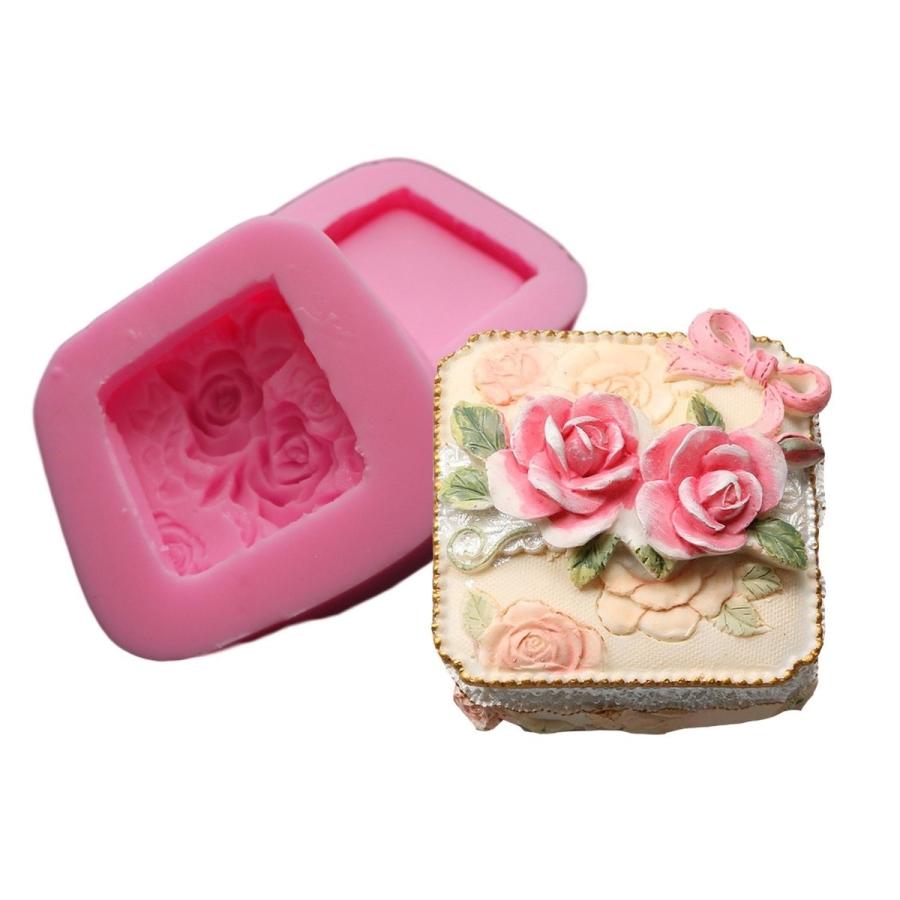 薔薇 の 宝石 箱 シリコンモールド アロマハイストーン 石膏 手作り 石鹸 レジン 樹脂 粘土 型 Iv 6sjg 0uik ハンドメイド専門店 Evergarden 通販 Yahoo ショッピング