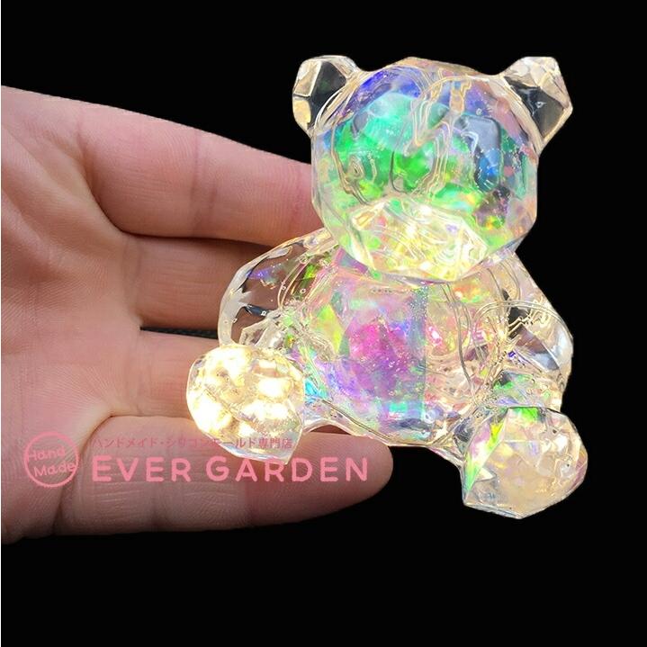 シリコンモールド 熊 クマ 立体 動物 レジン アロマストーン