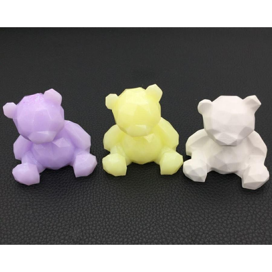 シリコンモールド 熊 クマ 立体 動物 レジン アロマストーン
