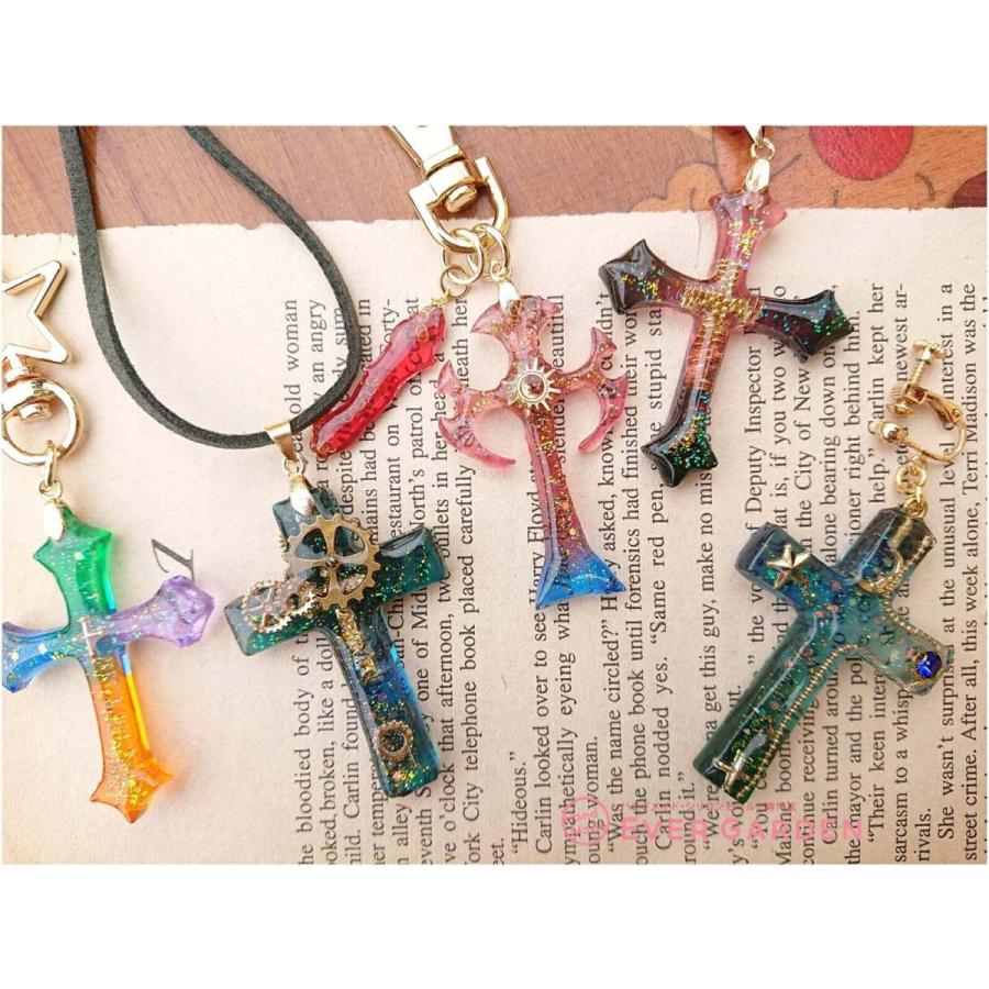 シリコンモールド クロス 5個セット 値引き シリコン モールド アロマストーン レジン Uvレジン オルゴナイト