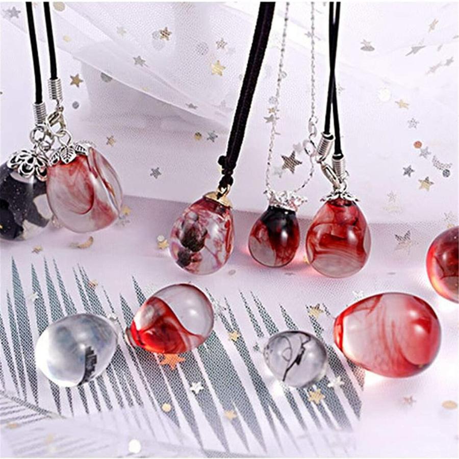 シリコンモールド 卵 型 6個 ペア レジン しずく 雫 ピアス イヤリング
