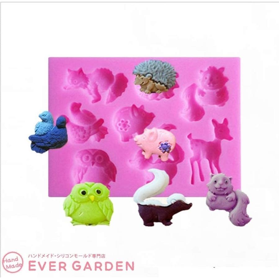 動物 ３個セット シリコンモールド レジン アロマストーン 手作り 石鹸 キャンドル 樹脂 粘土 オルゴナイト 型 抜き型 イヌ ゾウ トリ キリン フクロウ |  | 02
