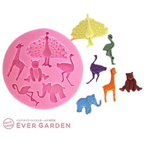 動物 ３個セット シリコンモールド レジン アロマストーン 手作り 石鹸 キャンドル 樹脂 粘土 オルゴナイト 型 抜き型 イヌ ゾウ トリ キリン フクロウ |  | 03