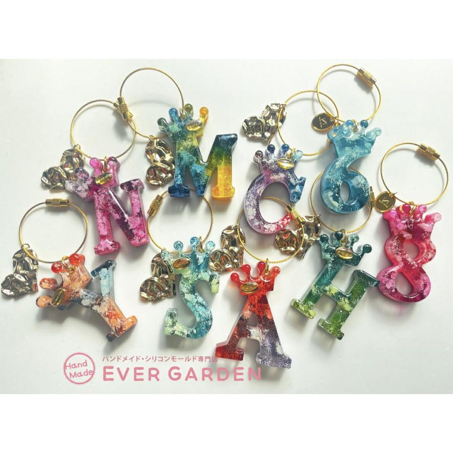 王冠 アルファベット シリコンモールド レジン シリコン モールド