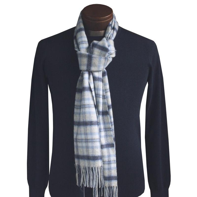 ストール マフラー ブランド Johnstons ジョンストンズ カシミア メンズ プレゼント ギフト Jhs032l Blue Ever Graysエバーグレイス 通販 Yahoo ショッピング