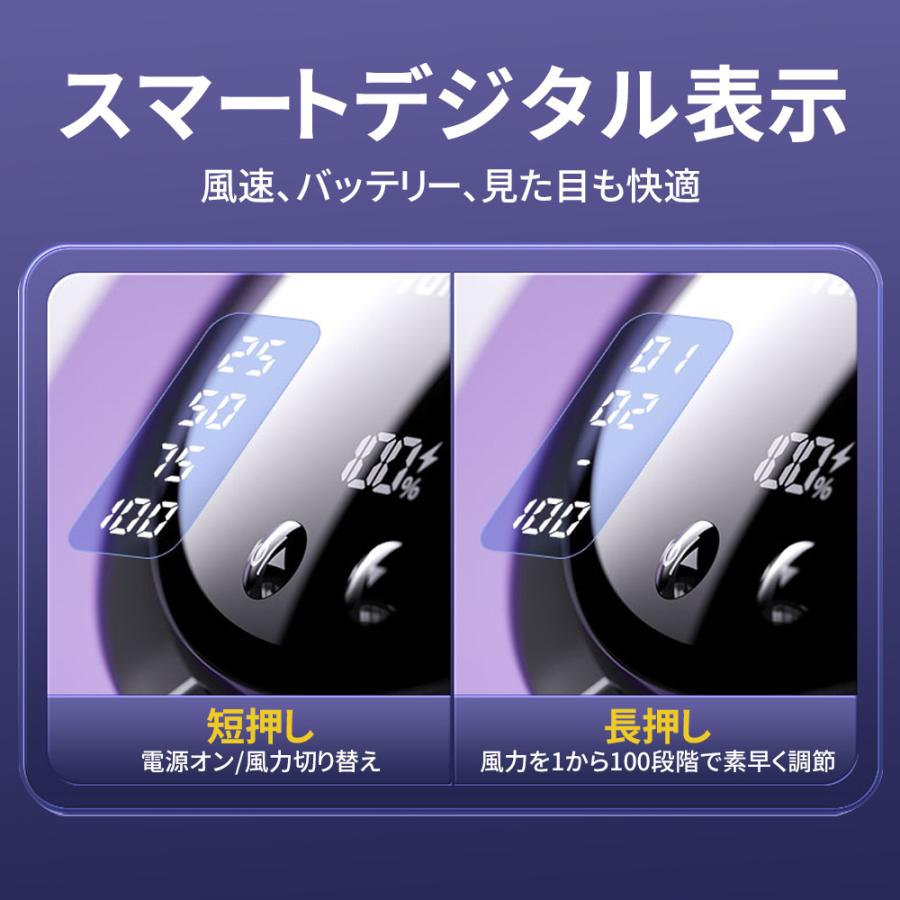 卓上ファン 扇風機 静音 小型 2025 大風量 100段階風量 小型扇風機