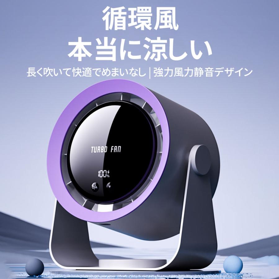 卓上ファン 扇風機 静音 小型 2025 大風量 100段階風量 小型扇風機