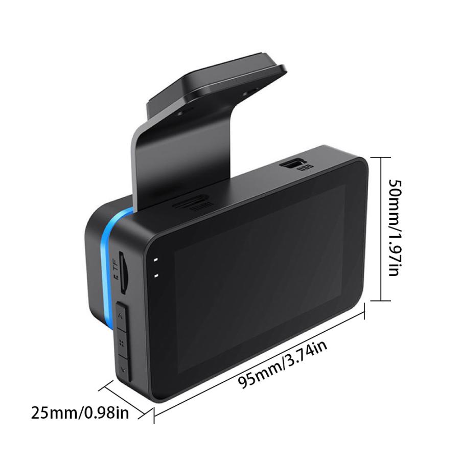 ✨️ドライブレコーダー 前後カメラ WiFi接続 4K 暗視機能 64GB 小型 ドライブレコーダー 前後カメラ 360度回転 リアカメラ 4K wifi