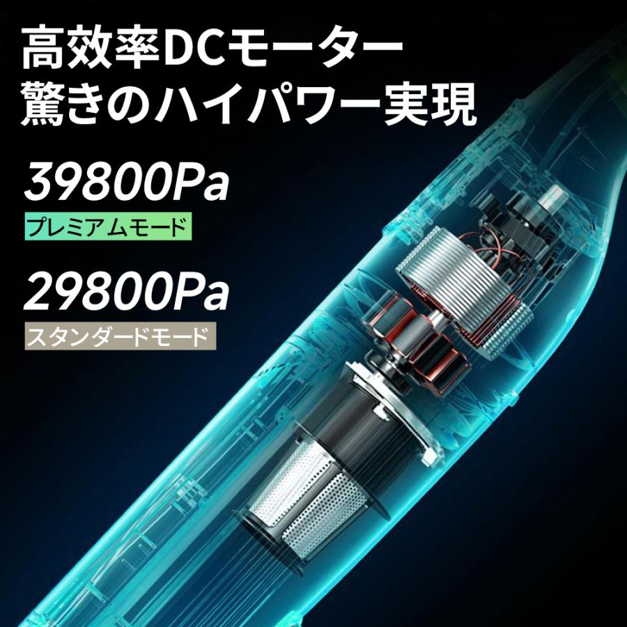 掃除機 コードレス 軽量 静音 充電式 新モデル 人気 39800Pa吸引力