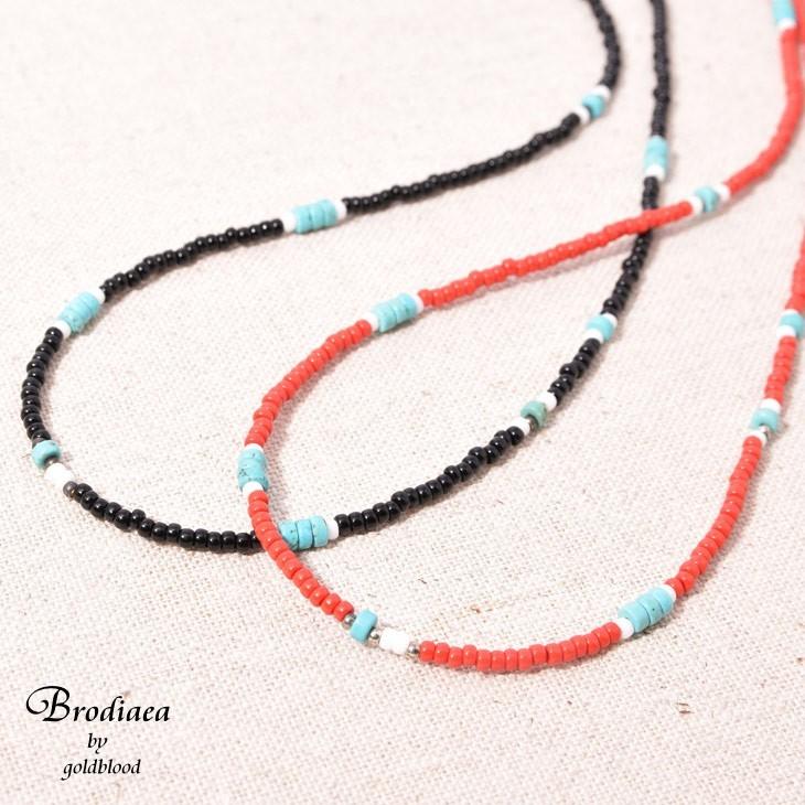 ネックレス レディース メンズ ユニセックス ビーズネックレス ストーンビーズ 赤 エスニック カラフル ペア カップル お揃い プレゼント Joker By Evergreen 通販 Paypayモール