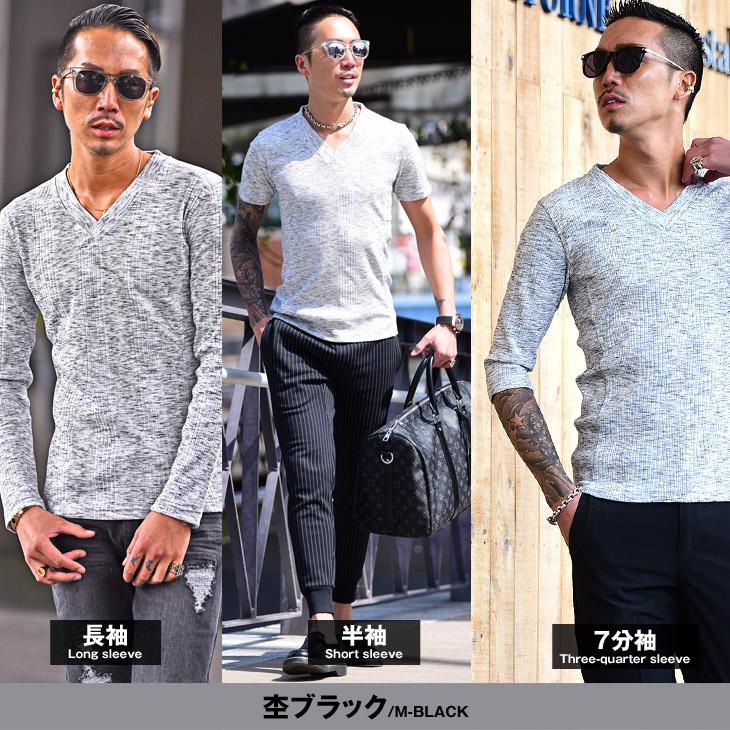 選べる袖丈 Tシャツ メンズ 半袖 細身 半袖tシャツ メンズ Vネック タイト 7分袖 Tシャツ 無地 シンプル トップス カットソー スリム 夏 夏服 夏物 Joker By Evergreen 通販 Yahoo ショッピング