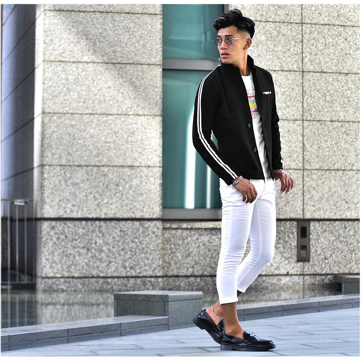 テーラードジャケット メンズ ジャケット テーラード ショート丈 ブランド サマージャケット レオパード 豹柄 ヒョウ柄 ブラック スーツ 長袖 春 春服 春物 春 Joker By Evergreen 通販 Yahoo ショッピング