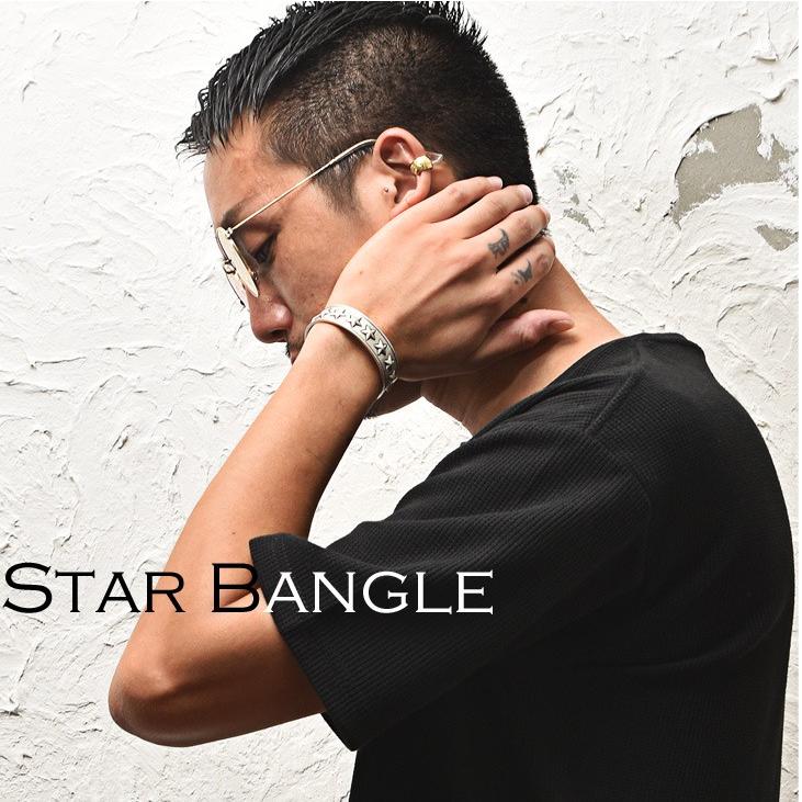 バングル メンズ ブレスレット ゴールド シルバー マットゴールド スター 星 アクセサリー ジュエリー お兄系 オラオラ系 Bitter Joker By Evergreen 通販 Paypayモール