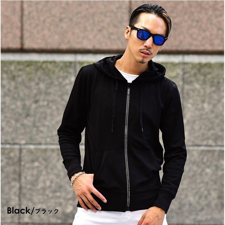 パーカー メンズ ジップパーカー ジップ 春 春服 春物 春 春服 春物 春春 ブラック 黒 ラインストーン キラキラ 派手 トップス Joker By Evergreen 通販 Paypayモール