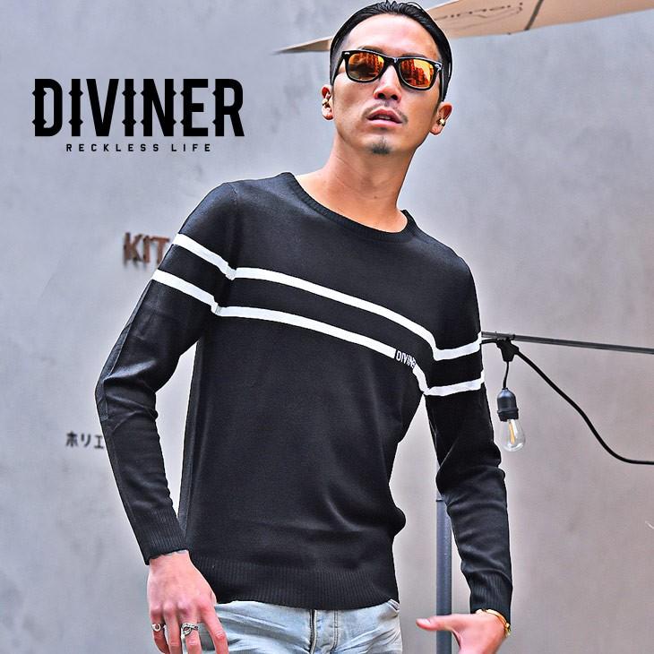 ニット メンズ ブランド ニットセーター セーター 長袖ニット 長袖ニットセーター クルーネック ロゴ 刺繍 黒 白 ブラック ホワイト ライン Joker By Evergreen 通販 Paypayモール