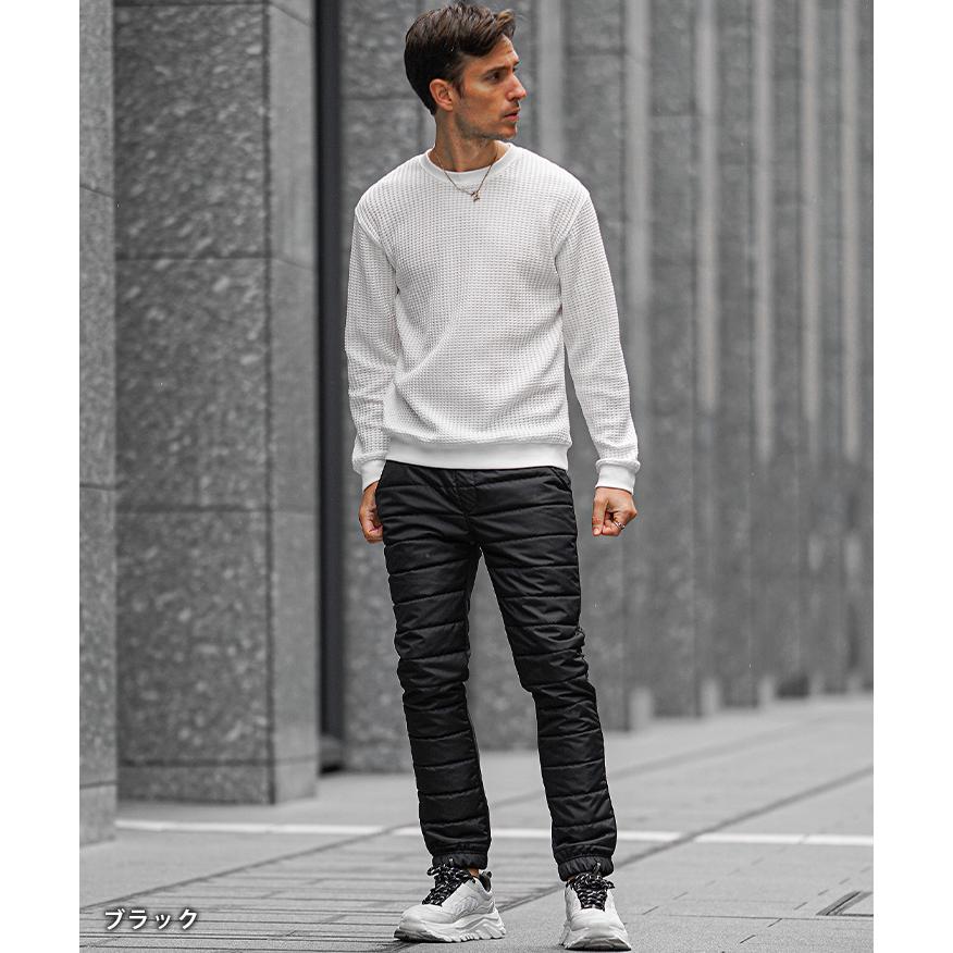 SOMEDIFF（サムディフ） 中綿 パンツ メンズ 裏起毛 パンツ ジョガー