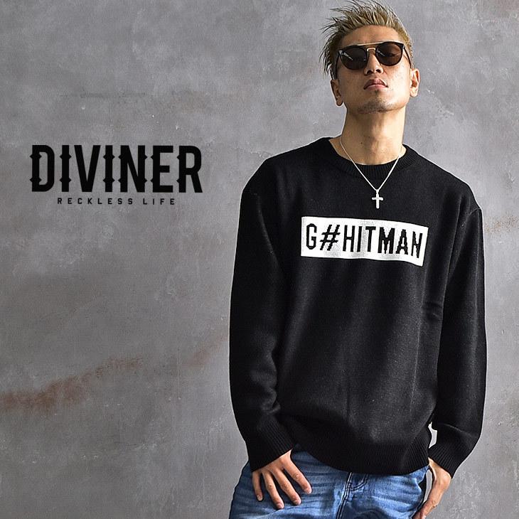 ニット メンズ オーバーサイズ セーター ニットセーター 長袖 長袖ニット クルーネック ロゴ ボックスロゴ 黒 ブラック パープル ストリート系 春 春服 春物 Joker By Evergreen 通販 Paypayモール