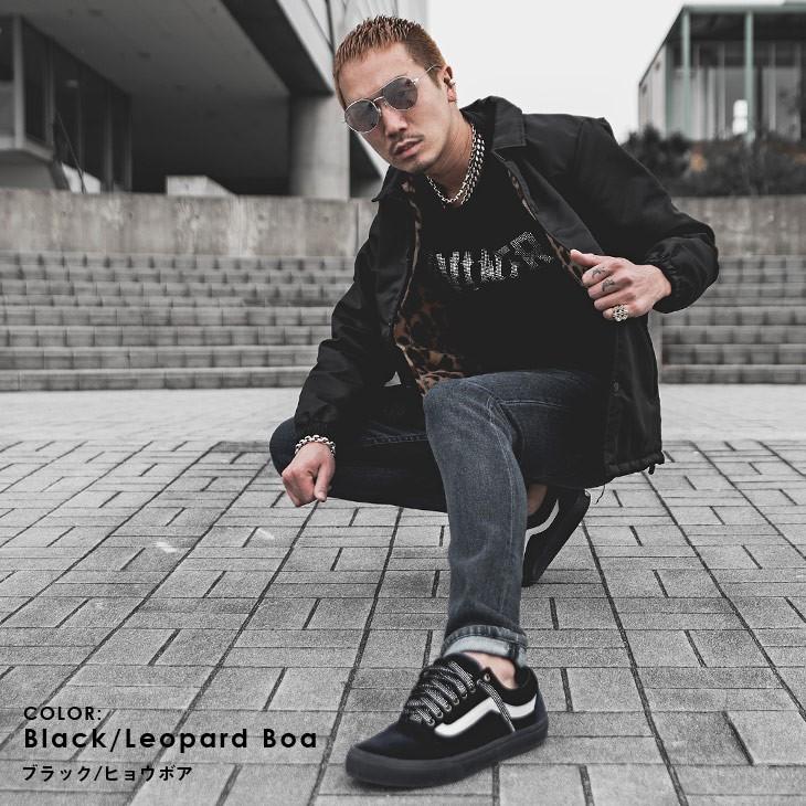 らかい コーチジャケット 黒 ブラック 春 春服 Joker By Evergreen 通販 Paypayモール メンズ ミリタリー コーチ ジャケット ミリタリージャケット レオパード ボア ヒョウ柄 裏ボア いパーカー