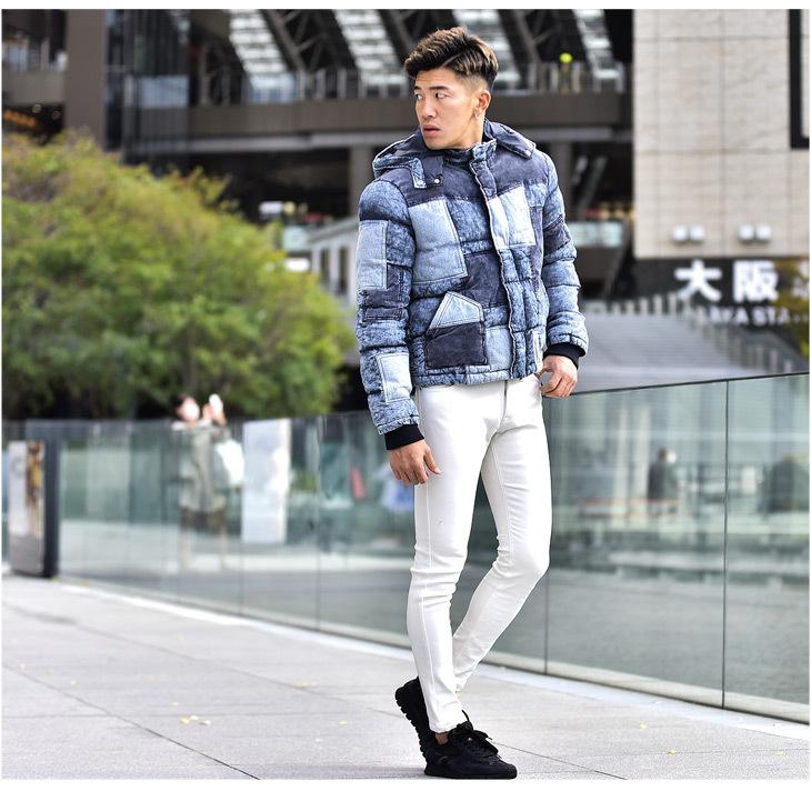 ァスナーに ジャケット デニム デニムジャケット 大きいサイズ Ll Xl Joker By Evergreen 通販 Paypayモール メンズ アウター ブルゾン 冬 冬服 カジュアル おしゃれ お洒落 中綿 ジャケット 中綿ジャケット かれたデザ