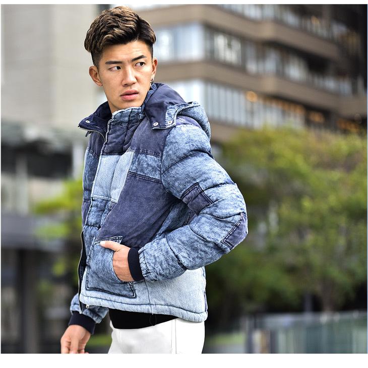 ァスナーに ジャケット デニム デニムジャケット 大きいサイズ Ll Xl Joker By Evergreen 通販 Paypayモール メンズ アウター ブルゾン 冬 冬服 カジュアル おしゃれ お洒落 中綿 ジャケット 中綿ジャケット かれたデザ