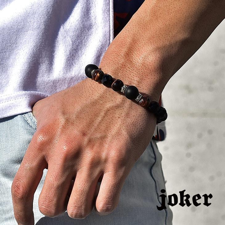 ブレスレット メンズ つけっぱなし ストーンブレスレット 数珠 ネイティブ 天然石 水晶 アクセサリー ジュエリー ターコイズ ストーン Joker By Evergreen 通販 Yahoo ショッピング