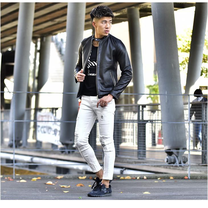 スキニーパンツ メンズ スキニー パンツ ボトムス ダメージスキニー 黒 ブラック 白 ホワイト チノパン スリム 春 春服 春物 Joker By Evergreen 通販 Yahoo ショッピング