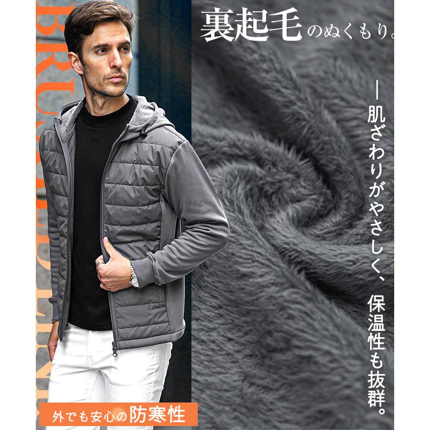 SOMEDIFF（サムディフ） パーカー メンズ 裏起毛 中綿 ジャケット