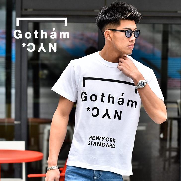 Tシャツ 半袖 メンズ Gotham ゴッサム ブランド ロゴ シンプル ストリート アメカジ スポーツ 白 ホワイト 黒 ブラック 夏物 夏服 夏 春 夏 Joker By Evergreen 通販 Paypayモール