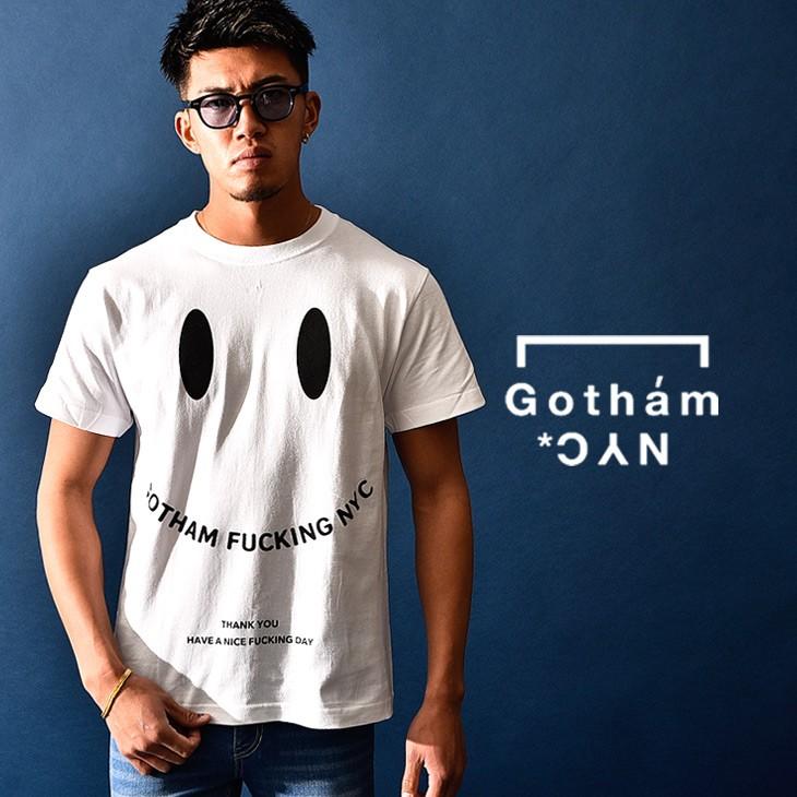ゴッサム Nyc Gotham Nyc ゴッサムニューヨーク ゴッサムエヌワイシー Tシャツ 半袖 メンズ スマイル 可愛い カワイイ 春 春服 春物 お兄系 Gn605 Joker By Evergreen 通販 Paypayモール