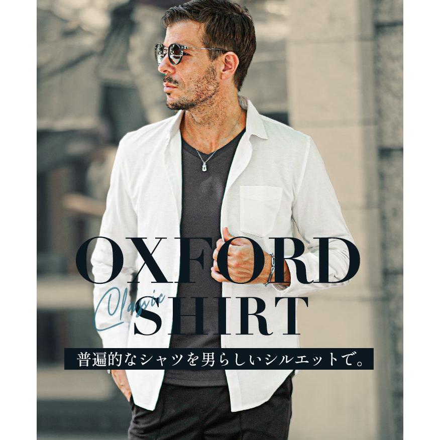 SOMEDIFF オックスフォードシャツ メンズ スリム シャツ 長袖