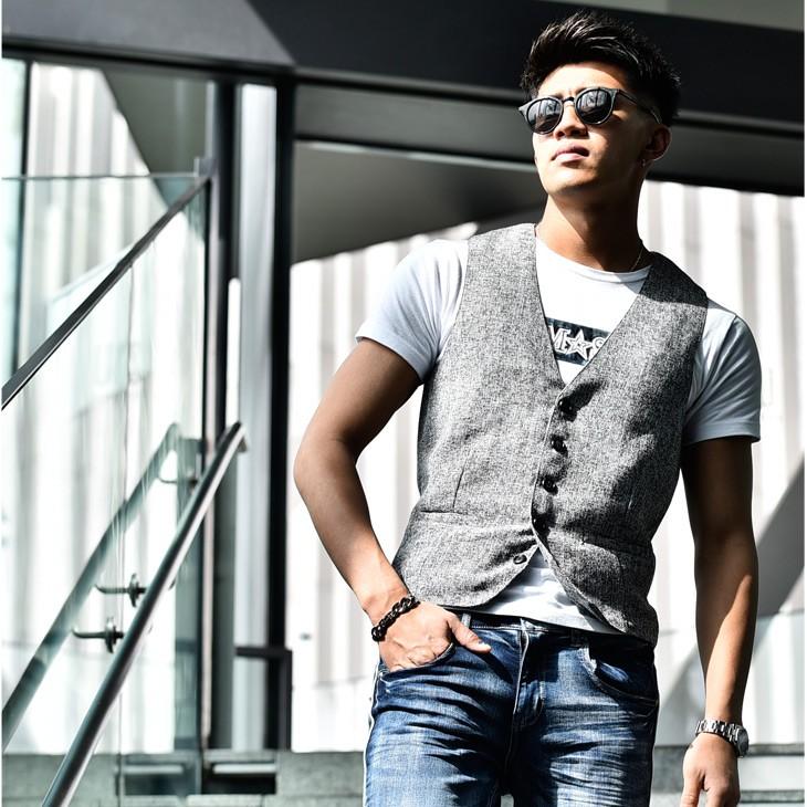 ベスト メンズ ジレ スーツベスト カジュアルベスト ジレベスト フォーマル ビジネス スーツ カジュアル トップス お洒落 おしゃれ 夏物 夏新作 夏 夏服 Joker By Evergreen 通販 Paypayモール