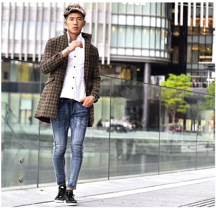 コート メンズ イタリアンカラーコート ビジネスコート チェック ツイード ジャケット フォーマル ビジネス カジュアル スーツ コーデ 黒 ブラック グレー 春 640 Joker By Evergreen 通販 Yahoo ショッピング