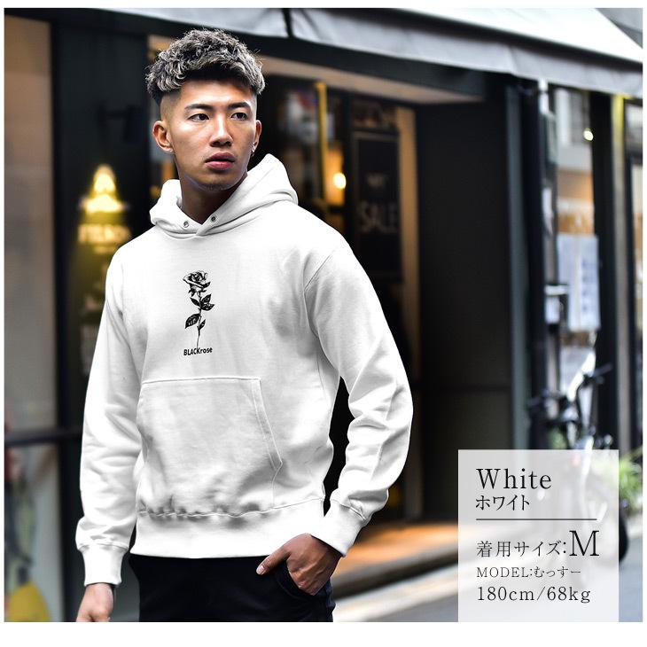 パーカー メンズ 春 春服 ブランド 薔薇 ローズ プリント 黒 ブラック 白 ホワイト シンプル 大人 カジュアル 高級 ラメ お洒落 オシャレ 長袖 プルオーバー Joker By Evergreen 通販 Yahoo ショッピング